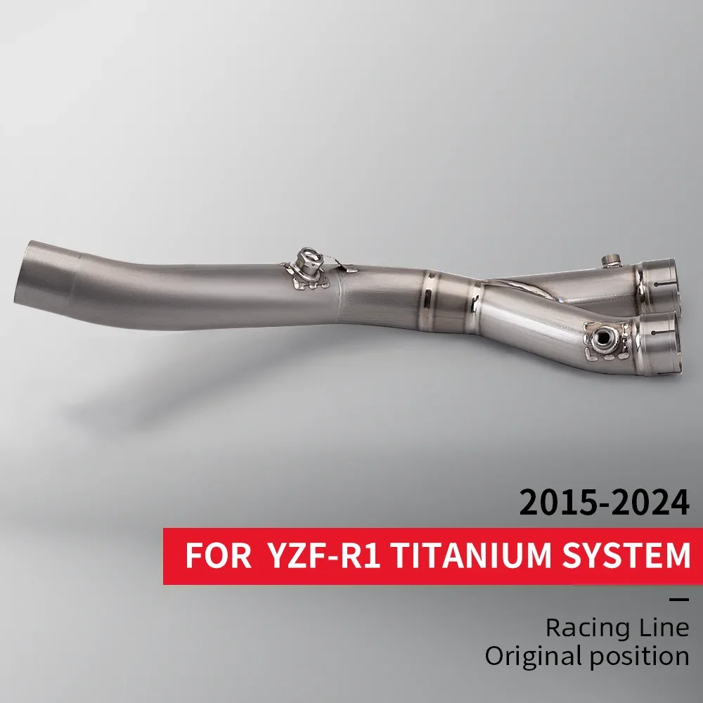 

Надевается для YZF-R1 R1 R1M MT10 2015-2019 2020 2021 2022, выхлопная система мотоцикла, модифицированный глушитель, средняя труба, подключение