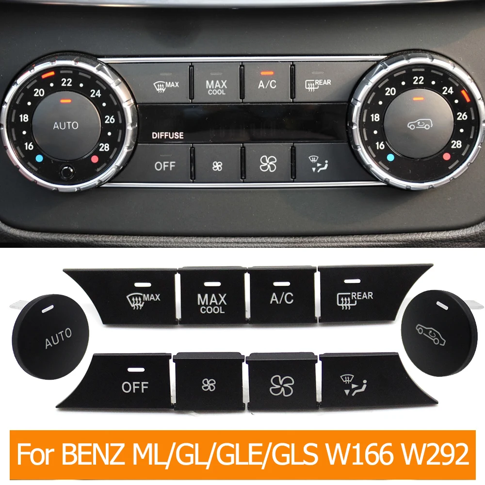 Dashboard Air Conditioner Wind Volume Heater Climate Control Ac Buttons For Mercedes Benz M ML GL GLE GLS G Class W166 W292 W463