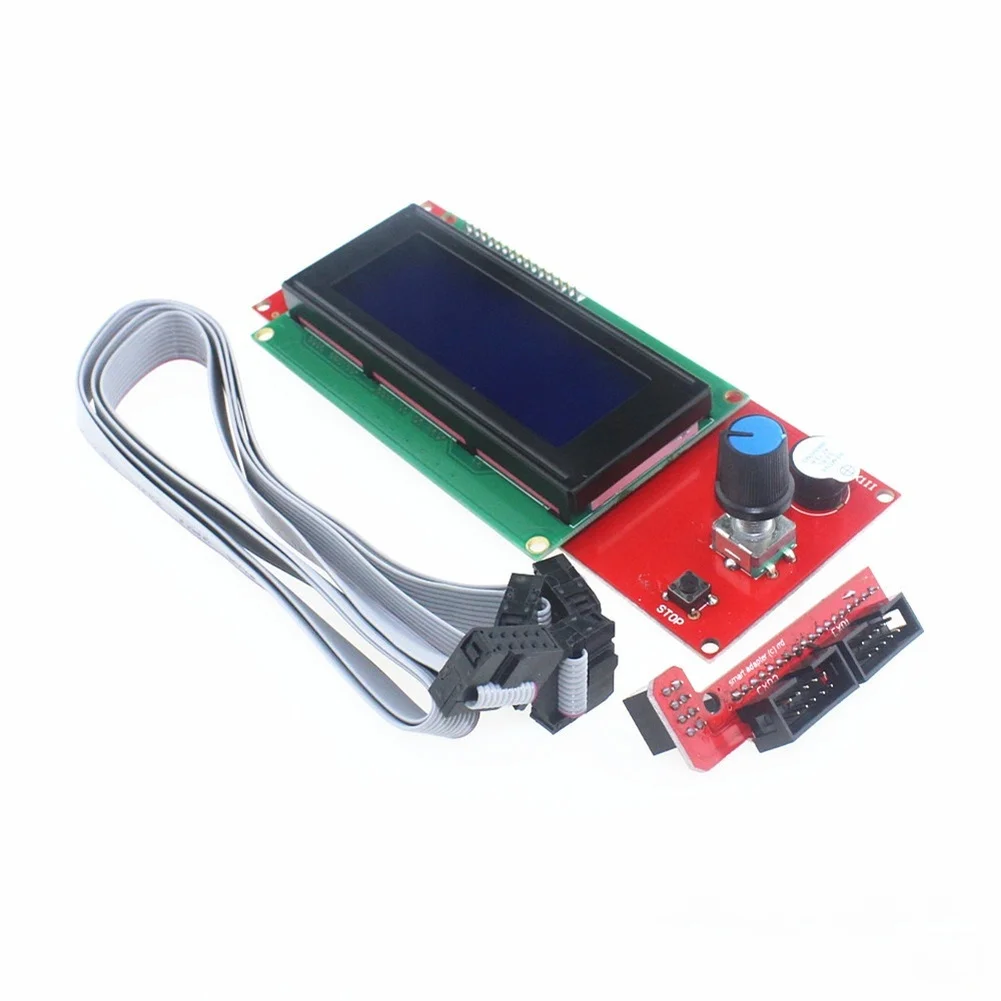 عرض لملحقات الطابعة ثلاثية الأبعاد شاشة LCD وحدة تحكم ذكية عرض Reprap Ramps 1.4/1.5 2004 LCD شاشة تحكم ذكية