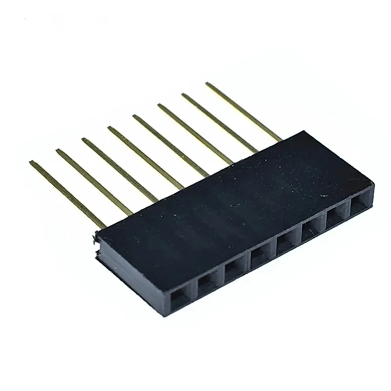 10PCS 2.54mm Single Double Row Female Long pins 11mm PCB Board Pin Header socket Connector 2~20PIN For Arduino For Raspberry Pi