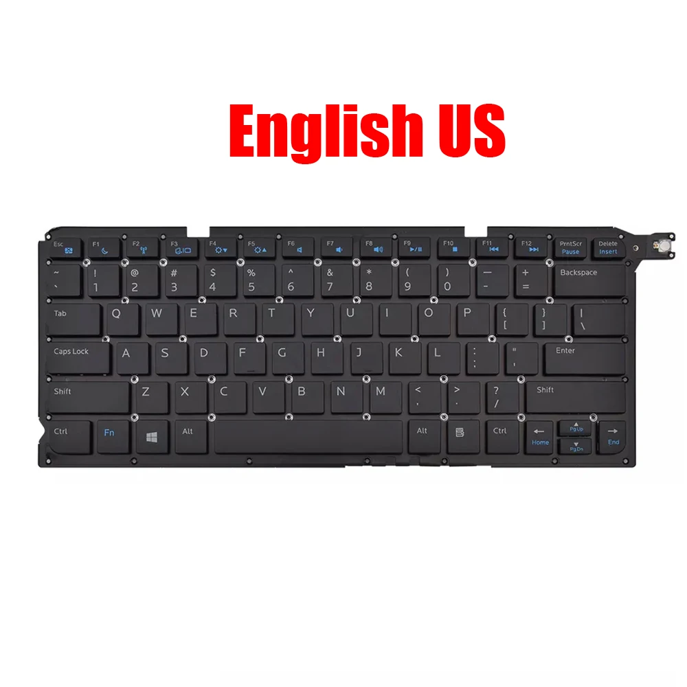 US/Hebrew Laptop Keyboard For DELL For Vostro 5460 5470 5480 V5460 V5470 V5480 For Inspiron 5439 00Y93N 0Y93N 0K1C69 K1C69 Black