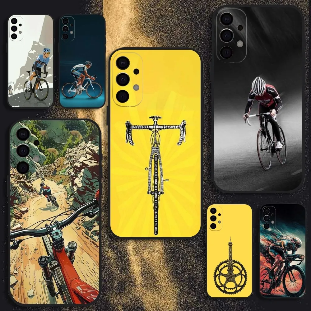 

T-Tour De France Bicycle Phone Case For Samsung S25,S24,S21,S22,S23,S30,Ultra,S20,Plus,Fe,Lite,Note,10,9,5G Black Cover