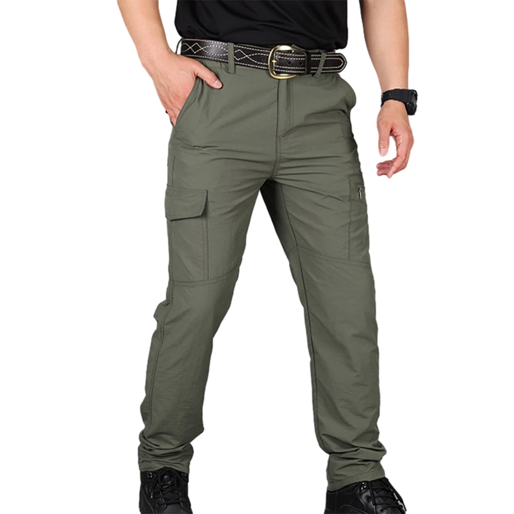 Pantalon cargo multi-poches pour homme, séchage rapide, léger, longue salopette d'entraînement sportive, randonnée, camping, extérieur, nouveau, 2023