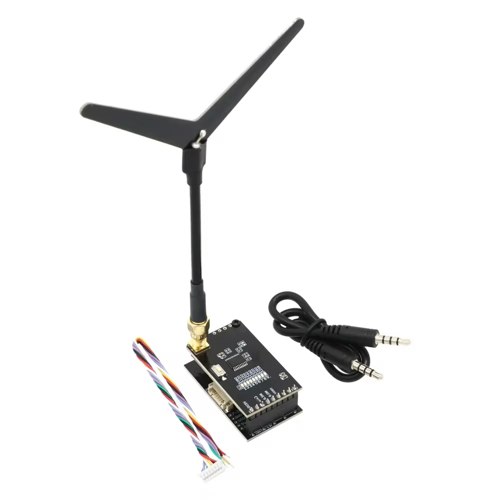 1,2 GHz 1 W/1,6 W/3 W VTX Umschaltbares Videosendermodul 1,2 G VRX 9CH mit Kabel für Long Rang Racer Drone Multirotor DIY Teile