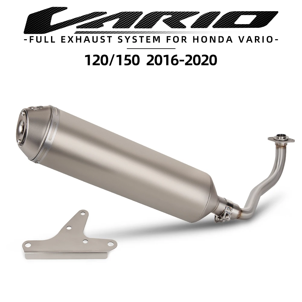 

Motorcycle Exhaust Full System Front Line Pipe Muffler Kit For Honda 4Road vario150 vario125 click125 click150 v1 v2