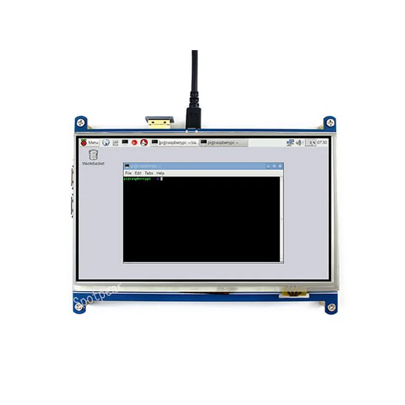 Imagem -04 - Raspberry pi Polegada Tela de Toque Lcd para Raspberry pi 3b 4b Zero Polegada 800x480 Tela Sensível ao Toque Hdmi Tft Display