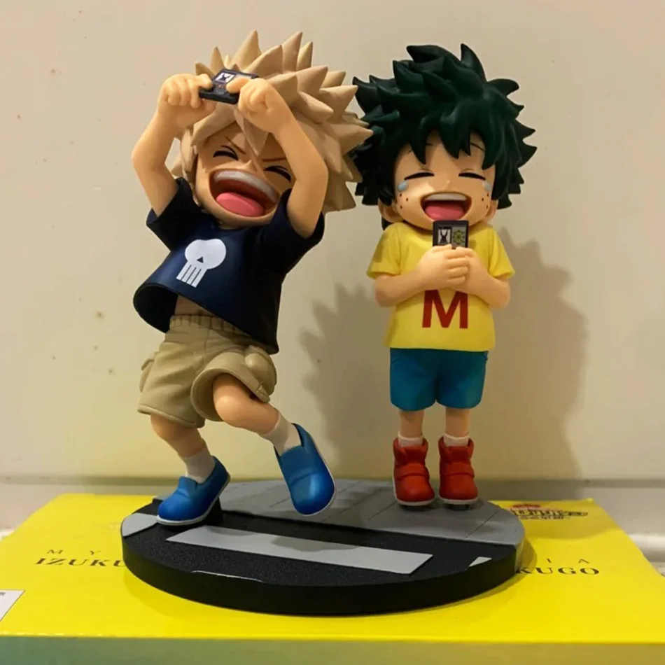 En Stock, Nuevas Figuras de Anime de My Hero Academia, Midoriya Izuku, Bakugou Katsuki, Serie Infantil, Juguetes de Anime para Niños, Regalo de Navidad