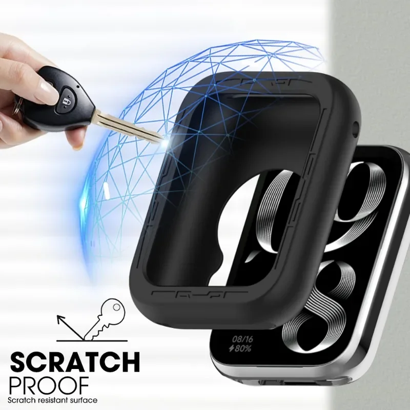 5-1Pcs for Xiaomi Band 8 Pro Protective Case Silicone  Anti-scratch Dust-proof Protector Cover Shell for Miband 8Pro Smart Watch