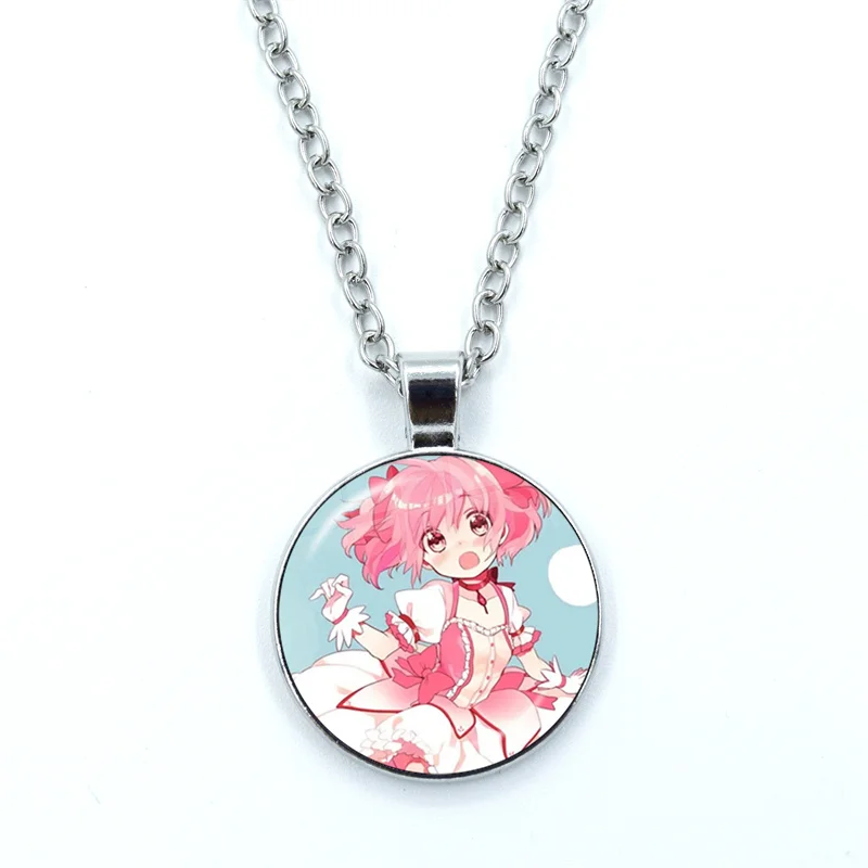 Puella Magi Madoka Magica Cúpula De Vidro Pingente, Kaname Madoka Cosplay, Cabochão Jóias De Cristal, Moda