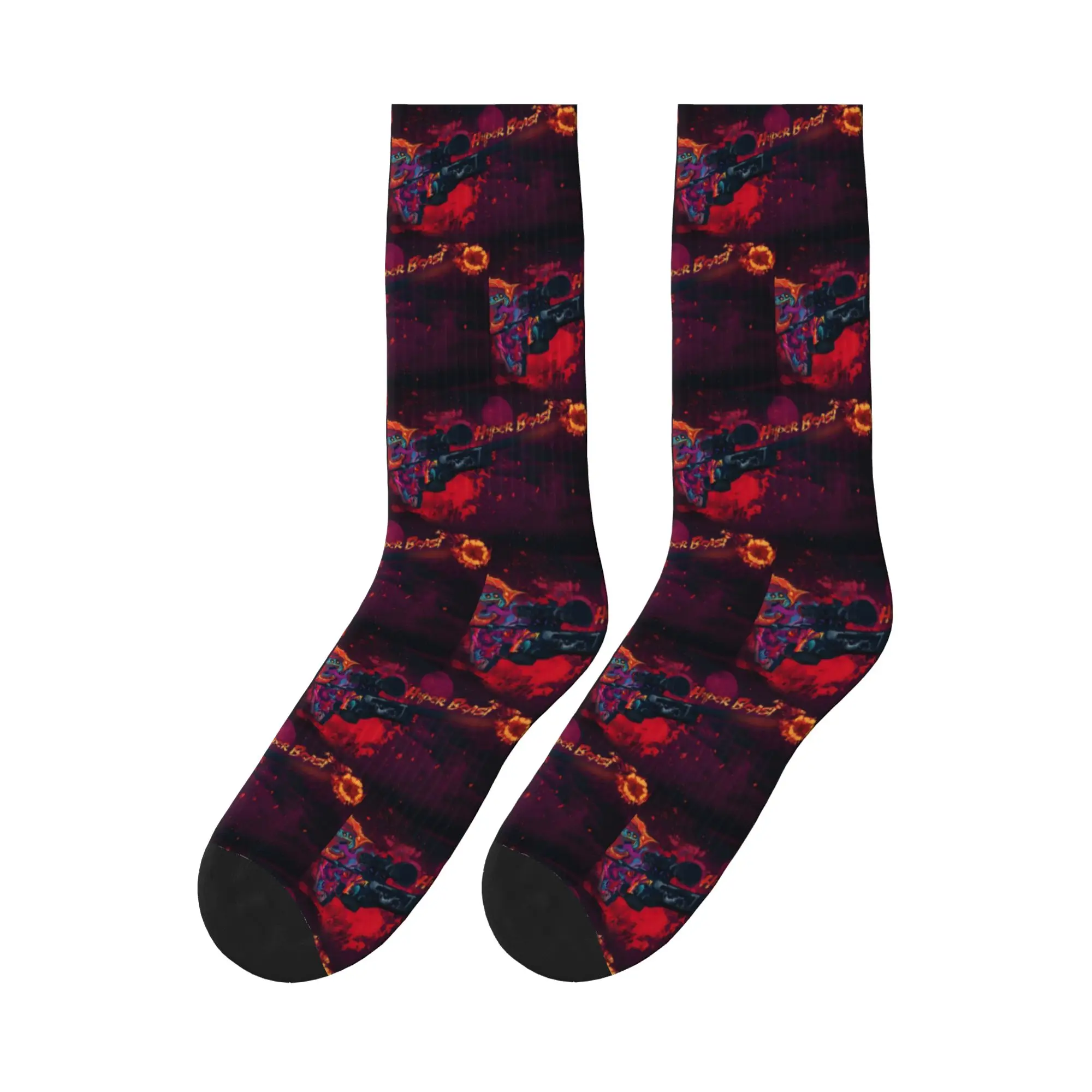 

Hyper Beast Cover photo Sports Socks Sweat Absorbing Stockings All Season Long Socks for Man's Woman's Birthday Present