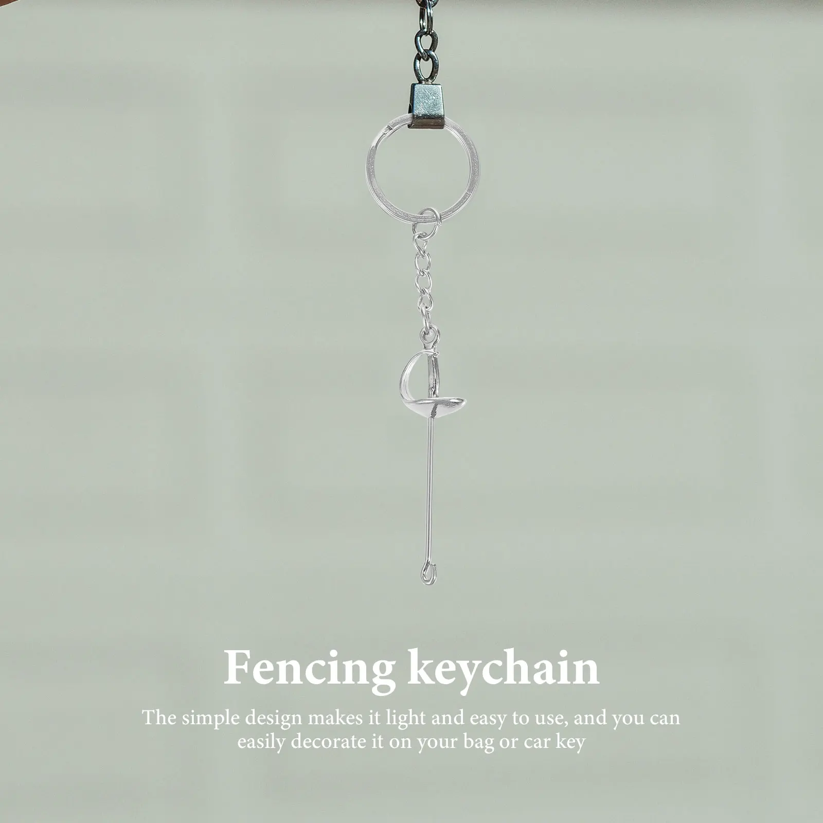 

Fencing Metal Sports Keychain Gift For Birthday Valentine Mother'S Day Christmas Graduation Decoration Backpack Pendant Souvenir