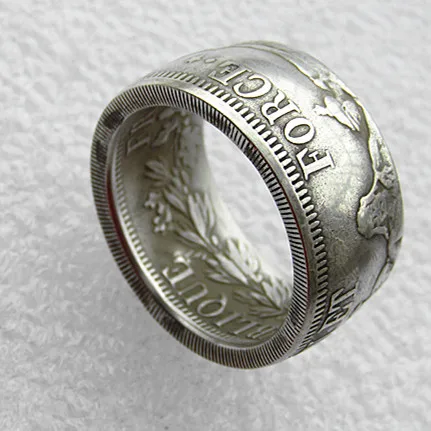 Handmade Ring By France 5 Francs 'Head' LAN 4 A copper-nickel alloy Copy Coin In Sizes 8-16