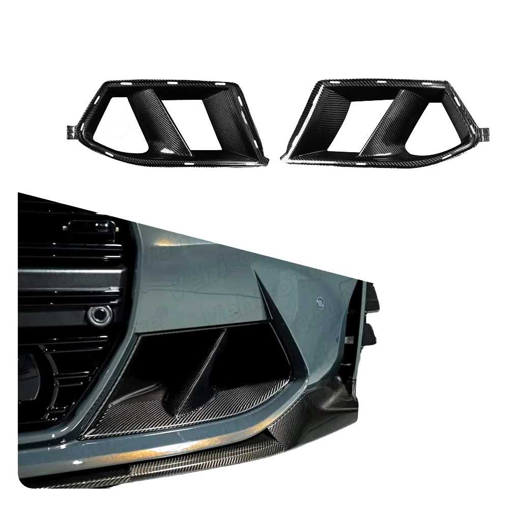 

MP Style Dry Carbon Front Bumper Lower Grills & Air Intake Side Vents Car Body Kits for G80 M3 G82 G83 M4 2020+