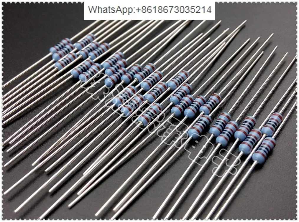 100 PCS  MF1/4 0R~ 5.1M 0.25W 1/4W Copper Pin Imported Metal Film Resistor