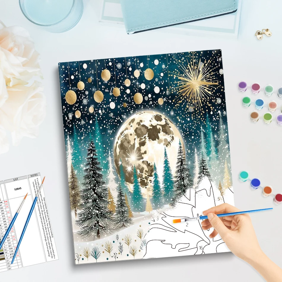 GATYZTORY Painting By Number Adults New Kill Time Art Stuff Drawing On Canvas Landscape Wall Art Arts And Crafts Diy Crafts Gift