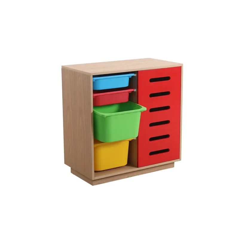 2025 Starway Montessori Children's Kindergarten Wooden Locker Children's Kindergarten Furniture Toy Rack Bedroom Storage