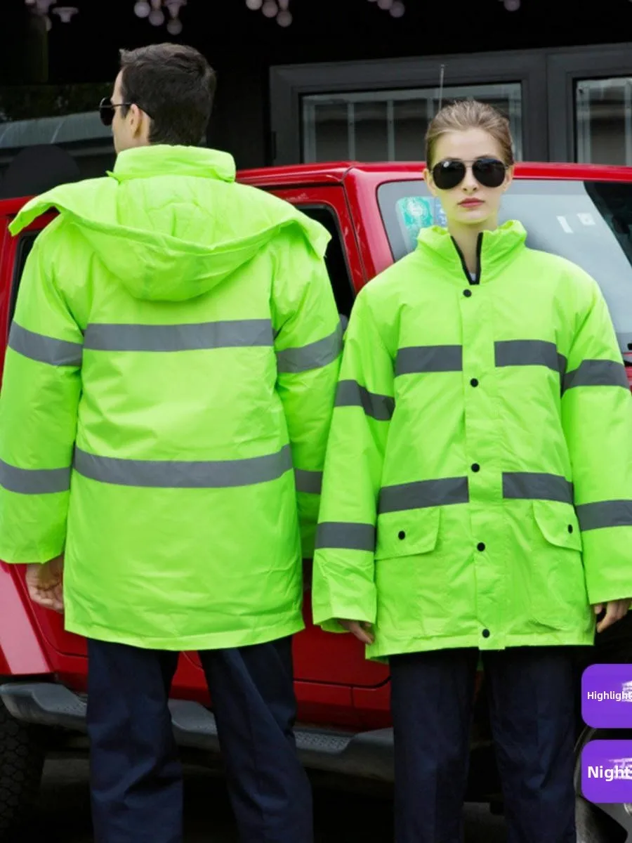 

Мужская зимняя рабочая одежда: водонепроницаемая, теплая, для строительных работ, защитная спецодежда для уборщиков, из смесовой хлопковой ткани