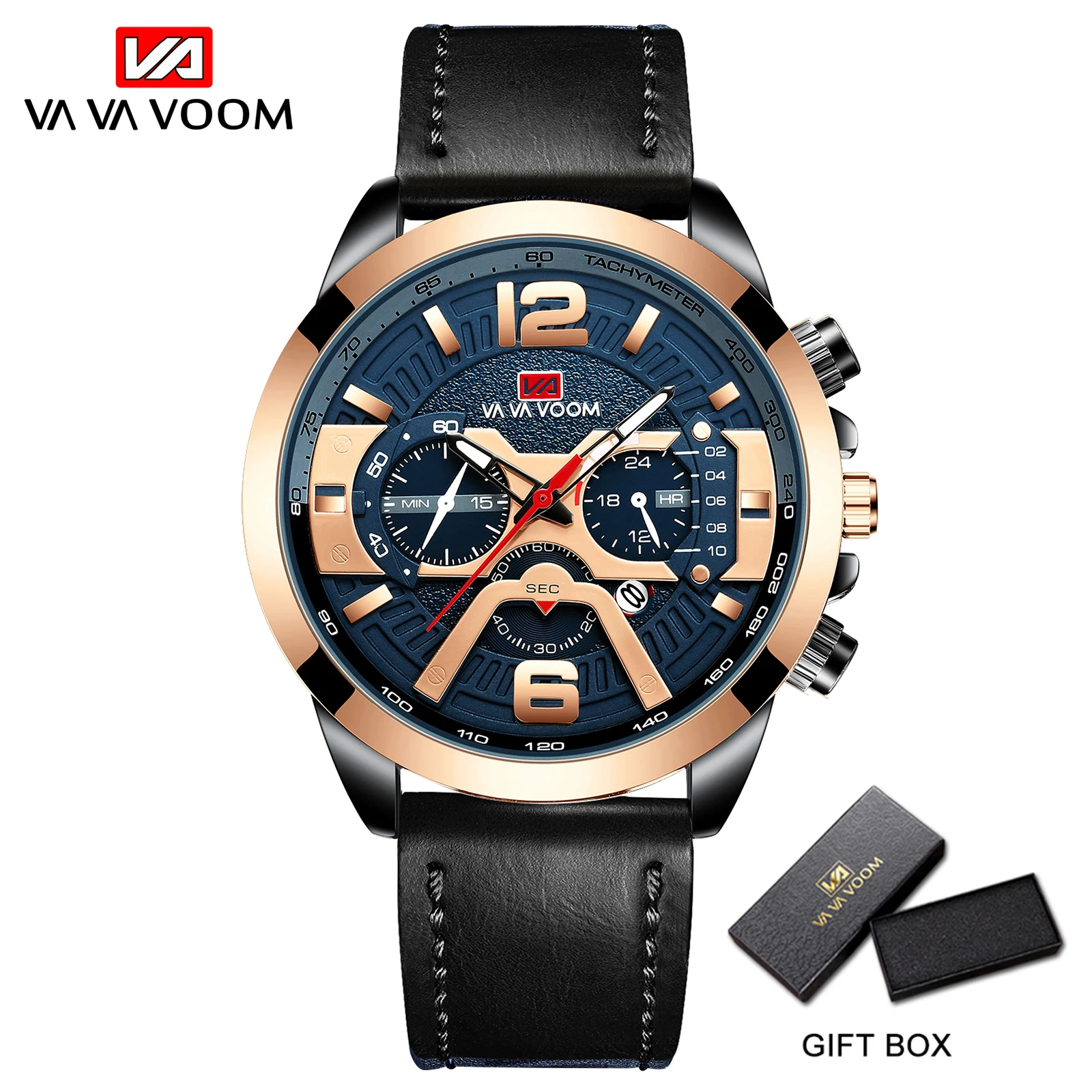 Pilot Calendar Quartz Men Wristwatch Chronograph Fashion Casual Watch Brand Aircraft  Sports Military Army Brown Leather Watches