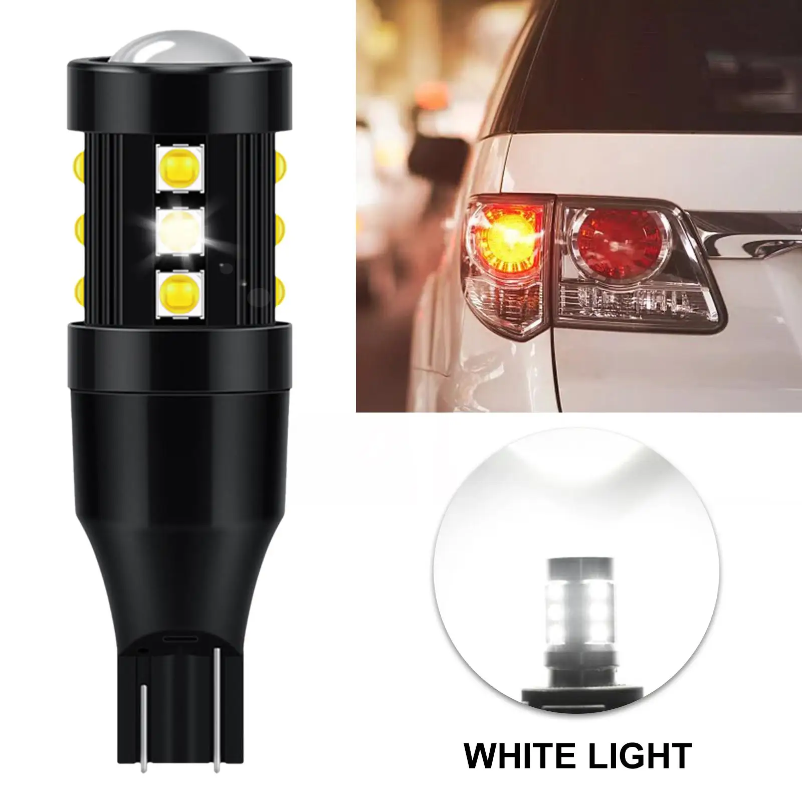 2xAuto LED Bulb Reverse Light Super Bright Side Marker Fit for Yard Boat
