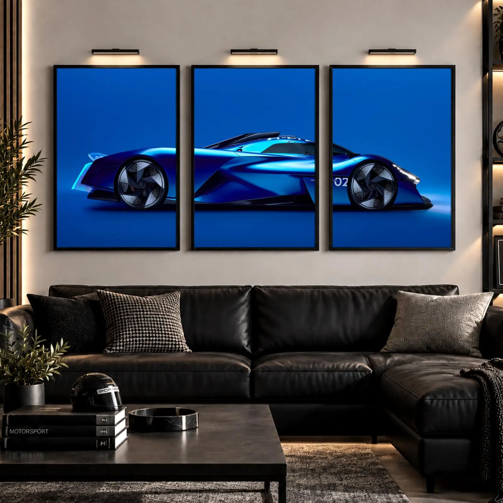 Alpenglow Future Car Painting Calligraphy Canvas Poster Set Wall Artwork Prints for Bedroom Living Room Home Decor Gift