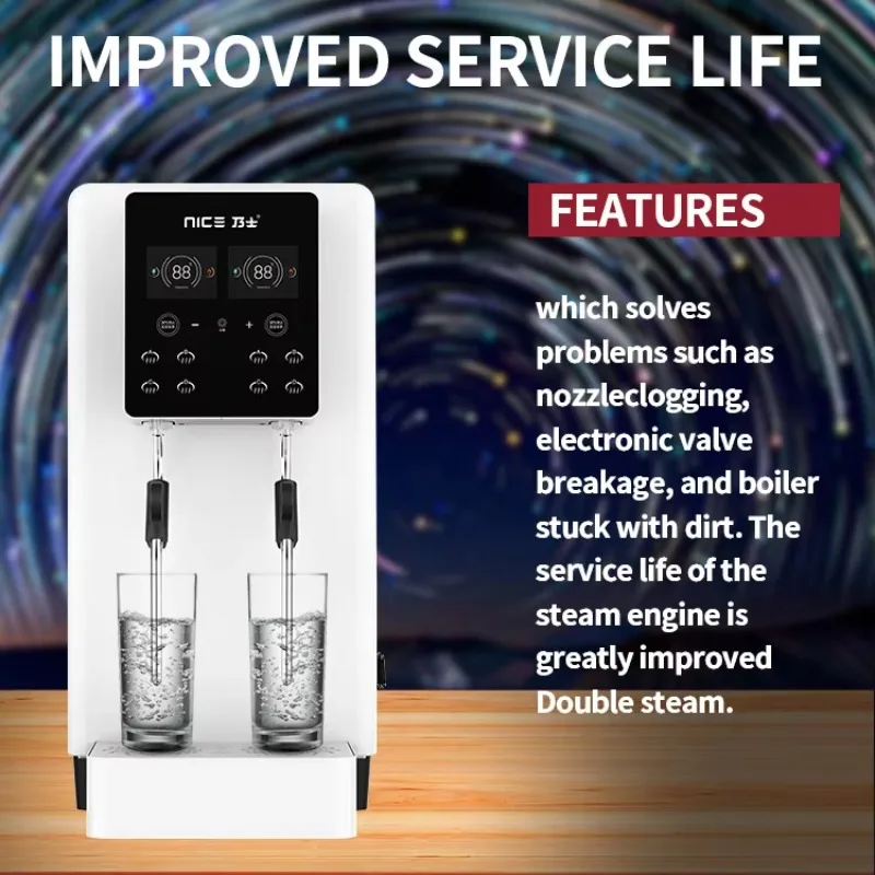 Quick Boiler Coffee Foam Maker Commercial Fully-Automatic Steam Milk Frother Fast Heating Milk Steamer Machine