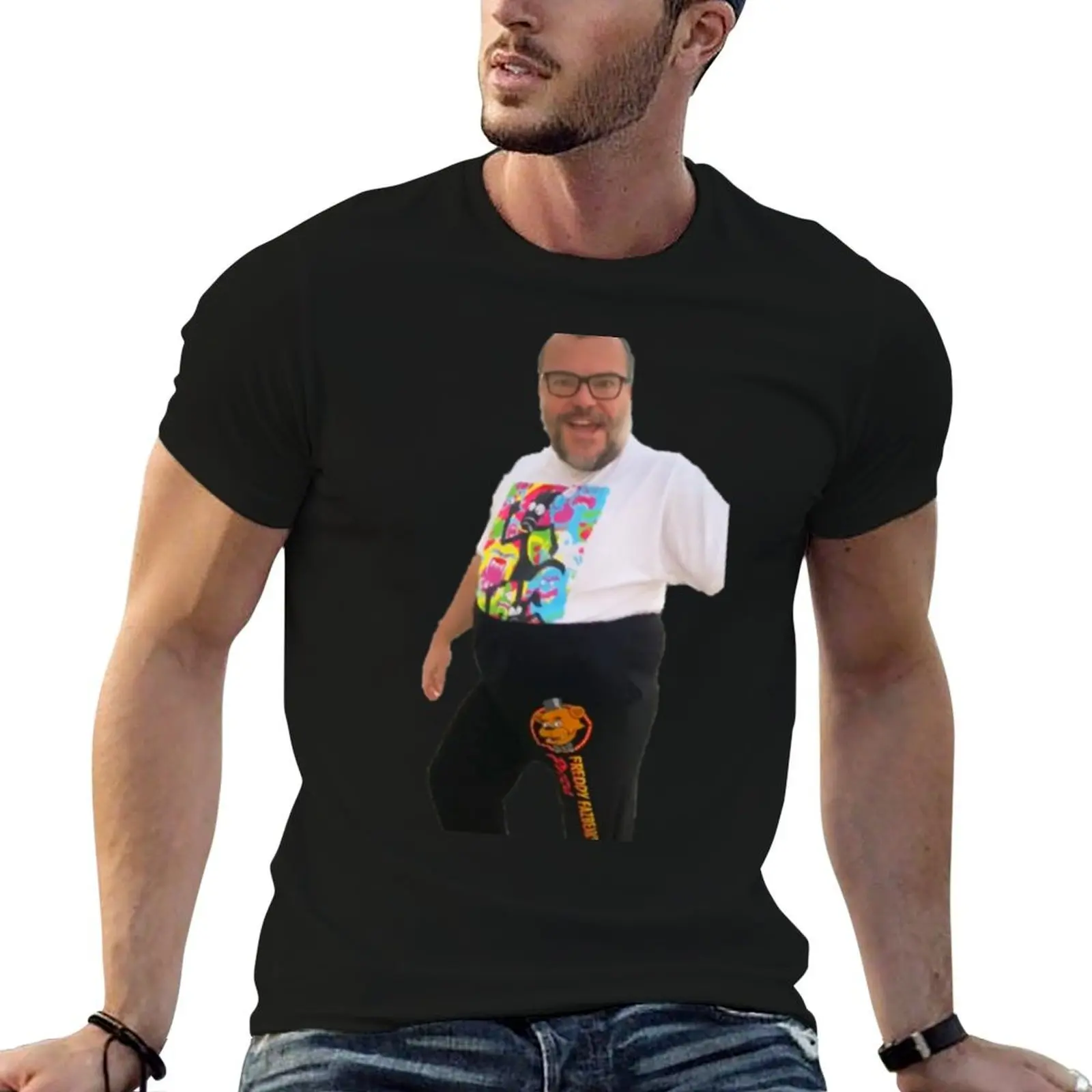 

jack black five nights at freddies Gift shirt T-Shirt man t shirt designer printed t shirts for man T-Shirt