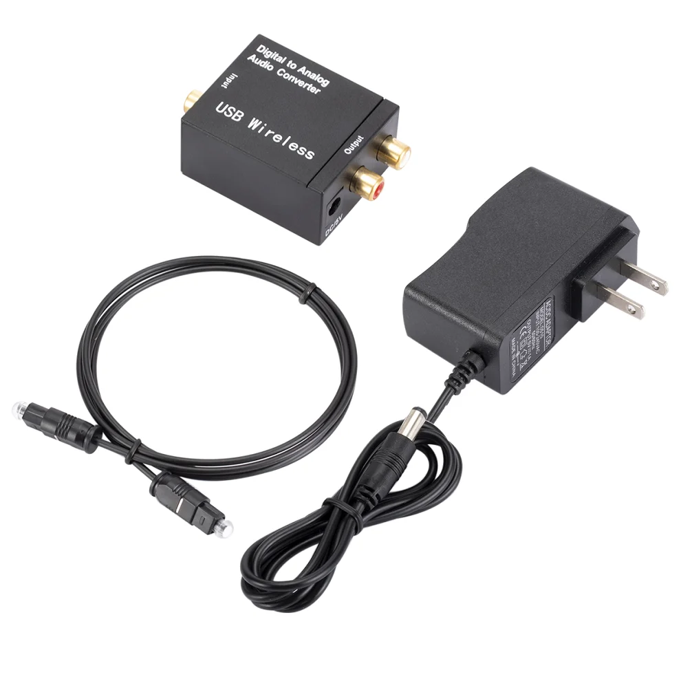 LccKaa Digital To Analog Audio Converter Toslink Coaxial สัญญาณ RCA R/L เครื่องปรับจูนเสียงเครื่องขยายเสียงบลูทูธ