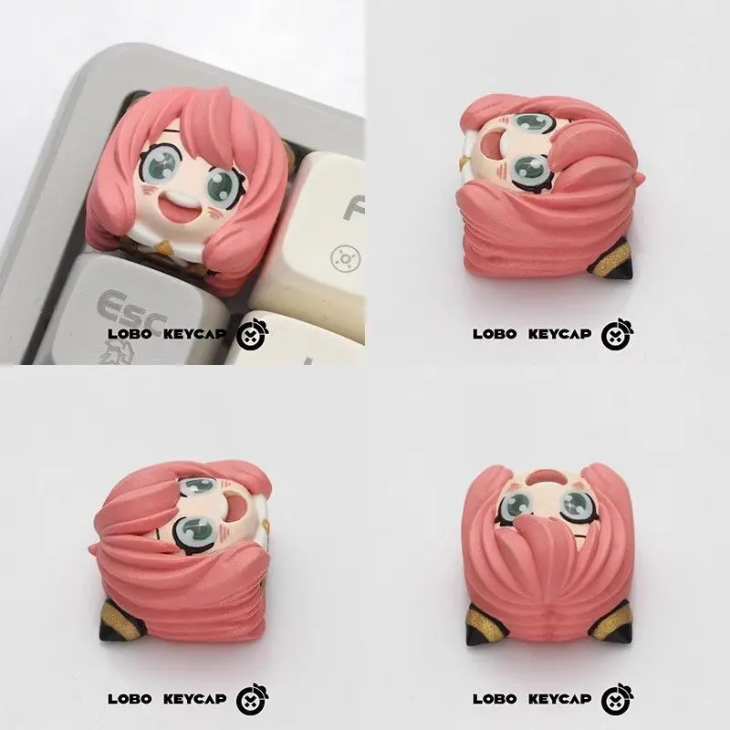 新しいスパイ×ファミリーアーニャフォージャーアニメ周辺機器漫画モデル創造的な人格メカニカルキーボードガールズハートキーキャップギフト