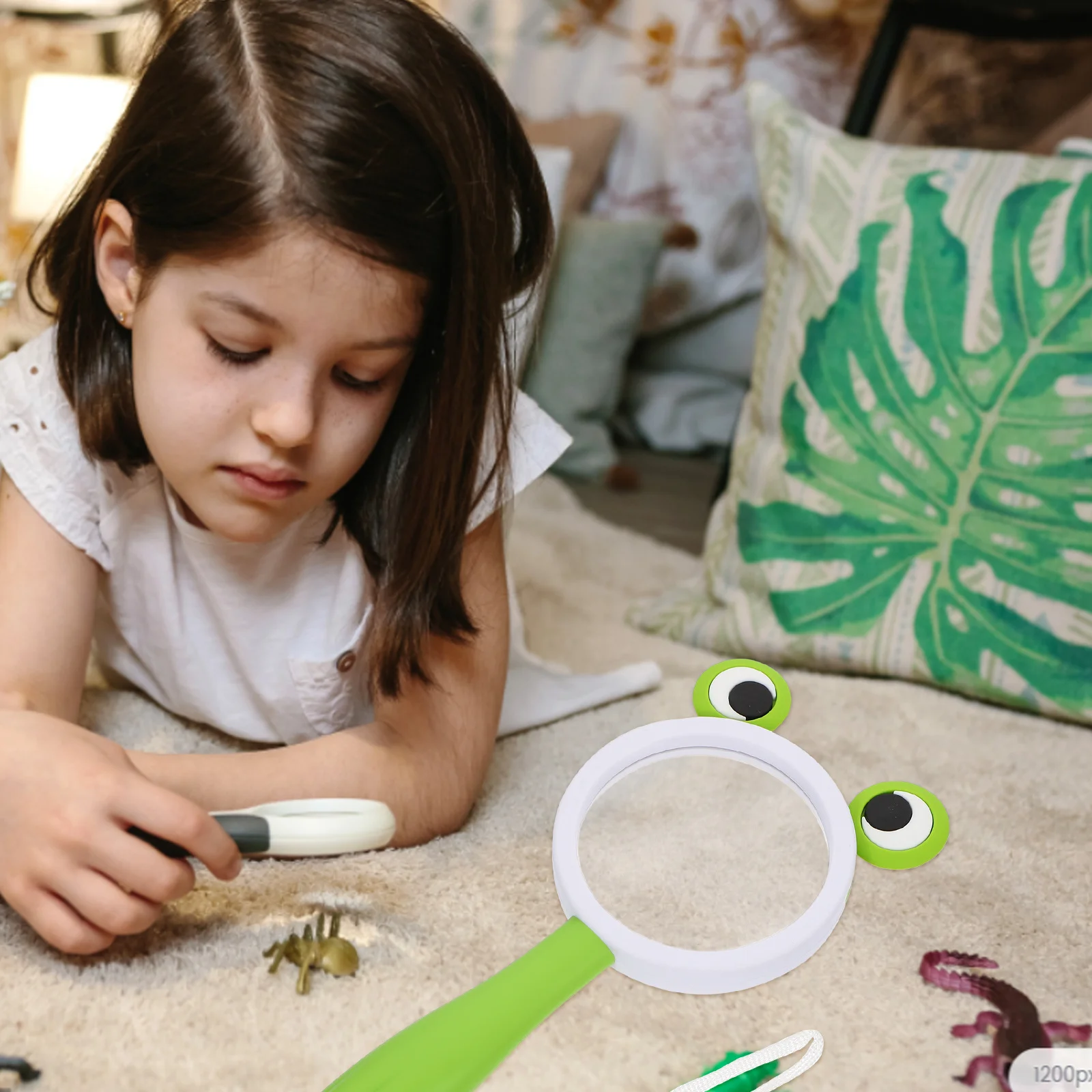 

Handheld Animal Magnifying Glass Cute Cartoon Portable Observation Tool For Kids Durable Acrylic Lens Children Learning Outdoor