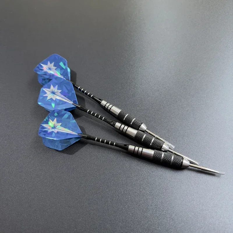 Darts 3pcs/set Of Metal High-grade Stainless Iron Needle Competition Training Black Aluminum Rod Laser Wing Entertainment