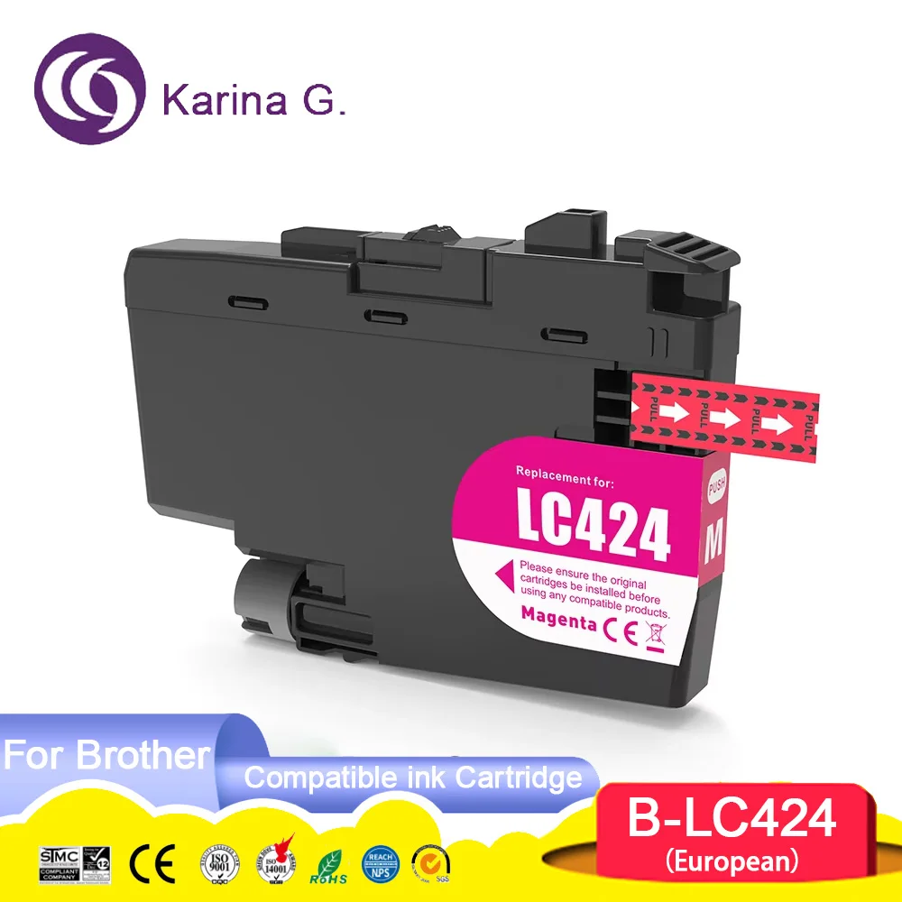 Standard capacity LC424 LC 424 Premium Compatible Ink Cartridge For Brother DCP-J1200W,DCP-J1200WE Printer