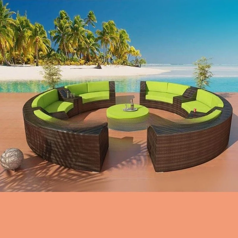 Outdoor-Villa, Freizeitmöbel, Rattan-Sofa