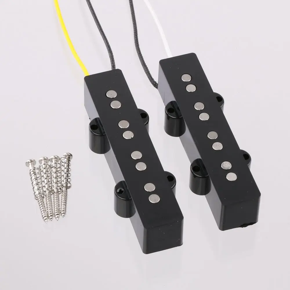 

Wilkinson Vintage Style JB Jazz электрический бас-гитарный звукосниматель, звукосниматели alnico, набор аксессуаров для гитары, 1960, сделано в Корее, WBJ N/B