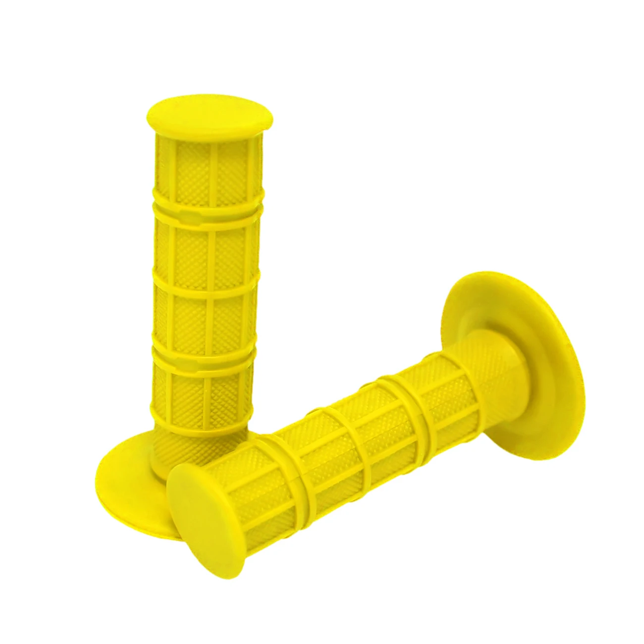 Yellow Throttle Handle Bar Grips For Pit Dirt Motor Trail Bike XR CRF KLX TTR