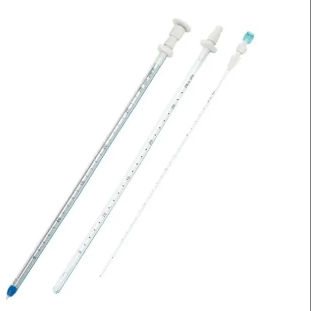 Disposable chest drainage catheter with trocar PVC thoracic tube medical supplies and equipments