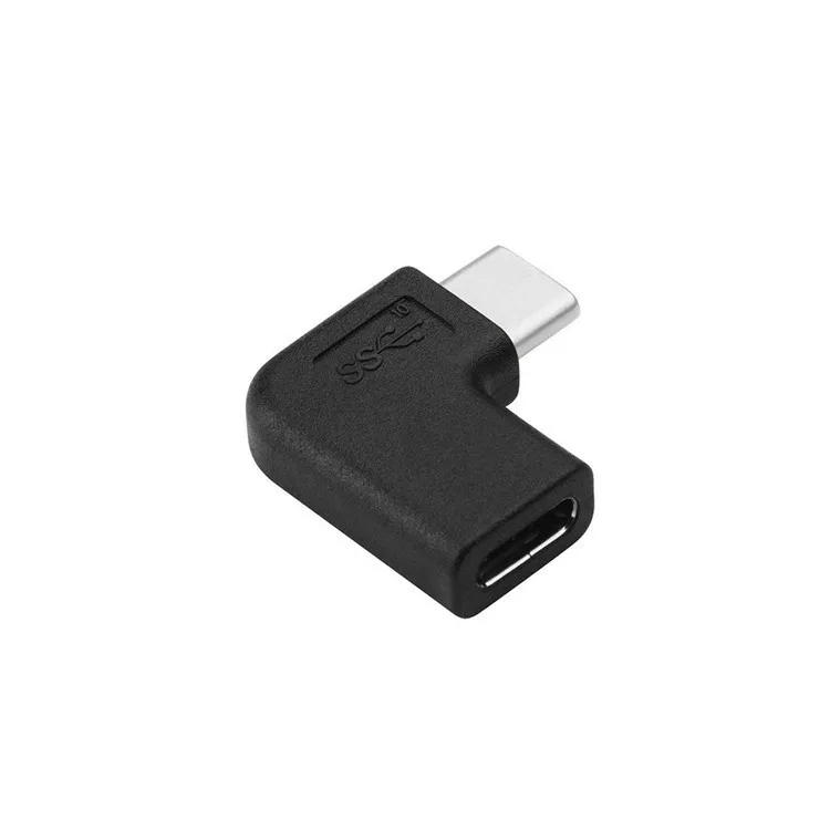 90 Degree Right Angle USB 3.1 Type C Male To Female Converter USB-C Adapter for Samsung Huawei Smart Phone Portable Connector