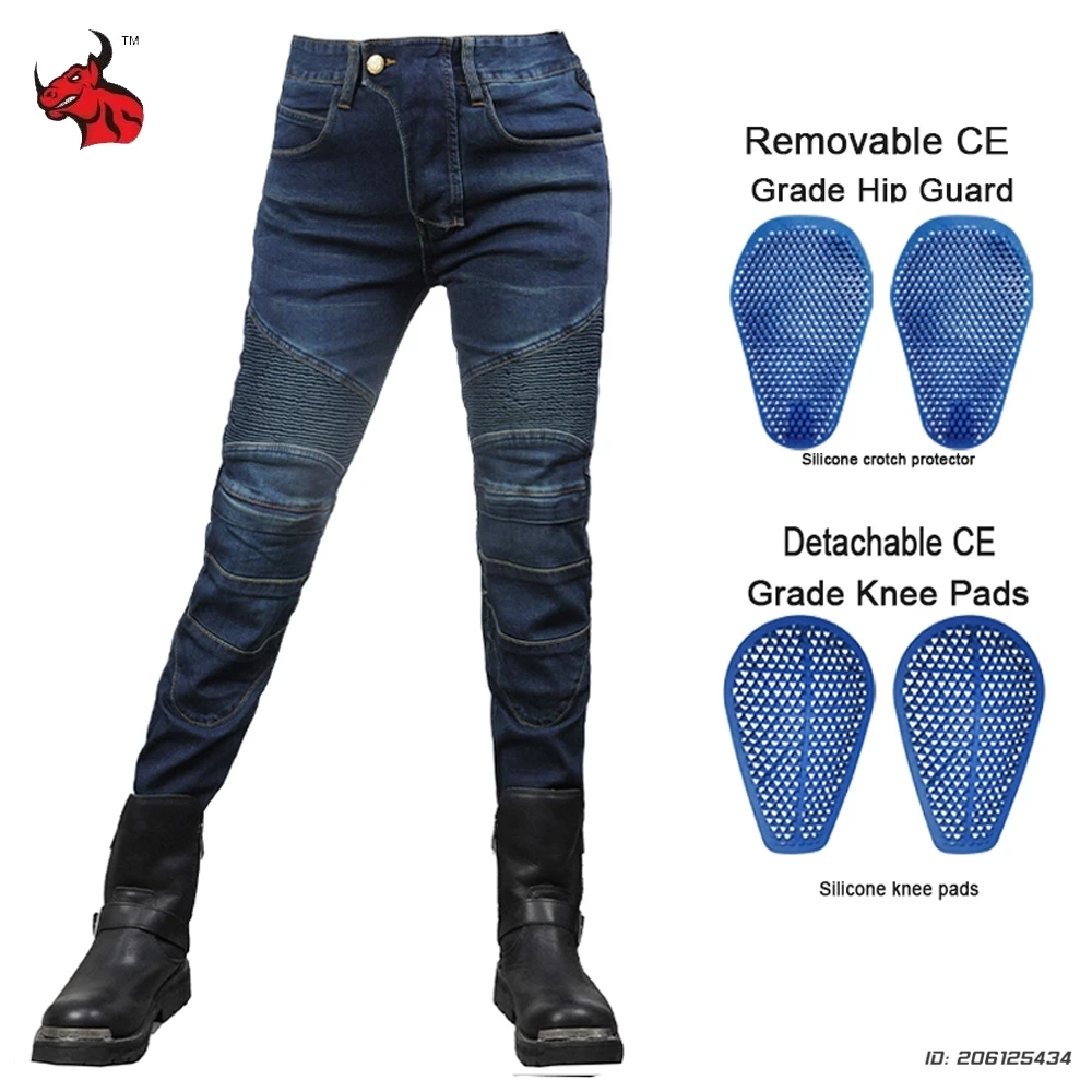 

Women Motorcycle Pants Motorbike Riding Rider Pants Removable Pads Soft Protective Gear CE Certified Safety Moto Racing Clothes
