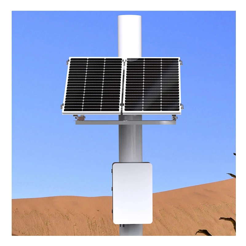 OEM/ODM  200Ah Solar CCTV Power Supply, Customizable Solar Panel Kit for Security, Pole Mount DC Power System