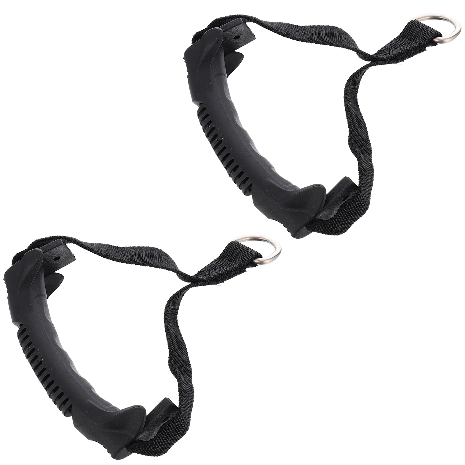 

2pcs 1 Pair Pvc Pp Exercise Pull Handle For Strength Training Resistance Band Accessories Indoor Gym Workout Stretching Rope