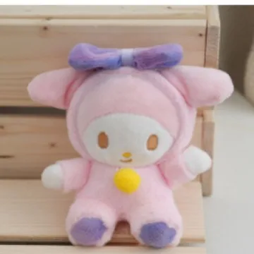 10 teile/los Sanrio Cinnamoroll Plüsch Spielzeug Anhänger 12 cm Anime Melody Plüsch Puppe Schlüsselbund Rucksack Anhänger für Mädchen Geburtstag geschenk