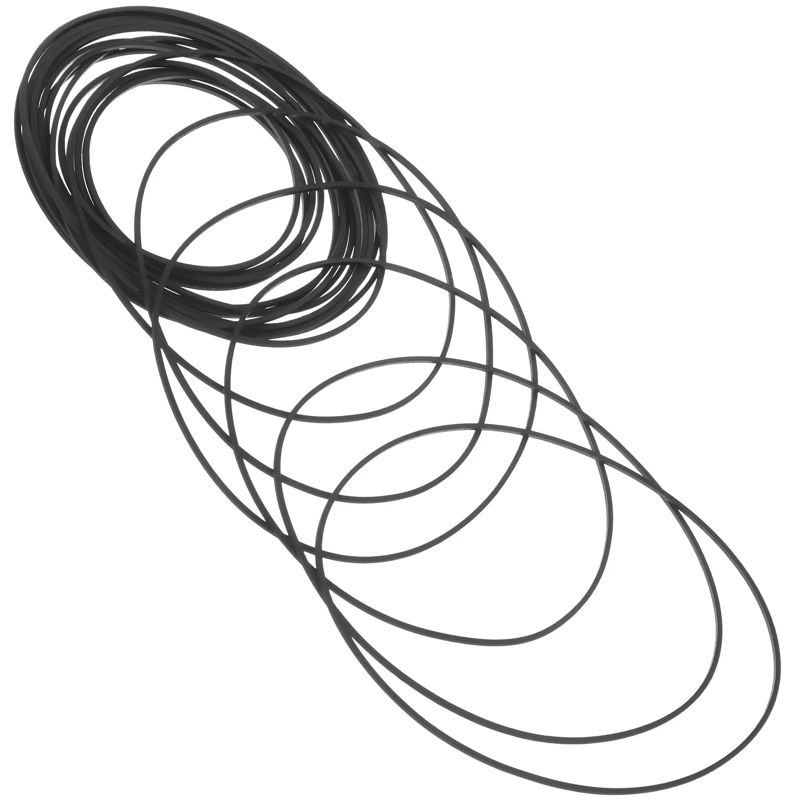 20pcs Cassette Belts 1Mm Rubber Recorder Belts For Tape Player Maintenance Replacement Drive Belt Compatible With Cd Dvd Video