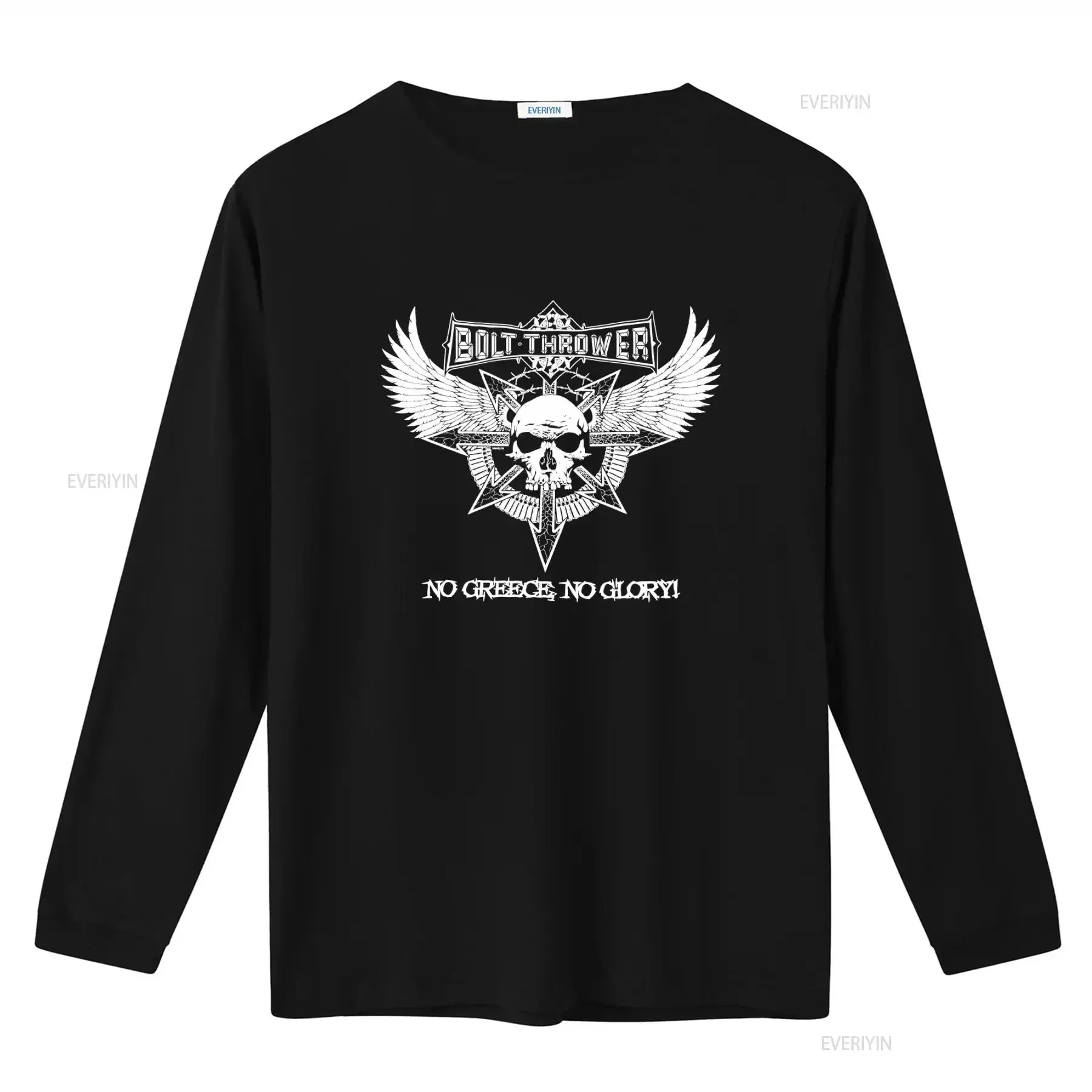Bolt Thrower Tour T Shirt 2010 No Greece Glory Original Athens Skull Wings Design vintage Washed Unisex Casual Stylish homme