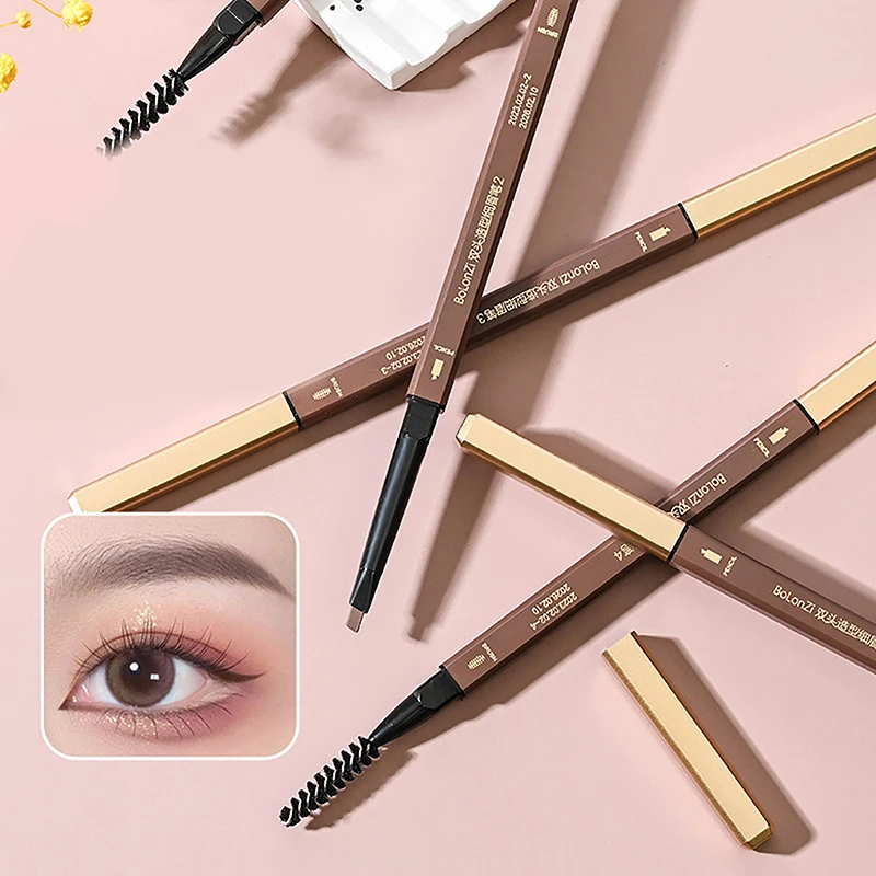 1pc Doppelkopf Augenbrauen stift langlebig wasserdicht 5 Farben Augenbrauen Stift Tönung Mascara verbessern Kosmetik Schönheit Frauen Make-up