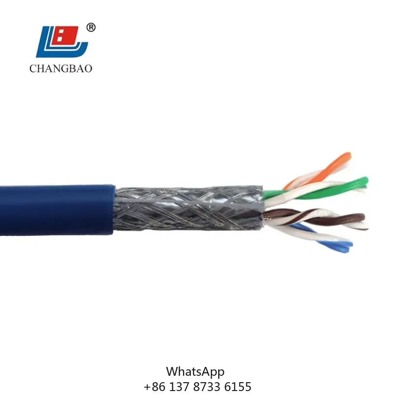 Changbao Cat5e Solid Bare Copper Cable - High-Performance Gigabit LAN Ethernet Network Communication Cable Solid Bare Copper