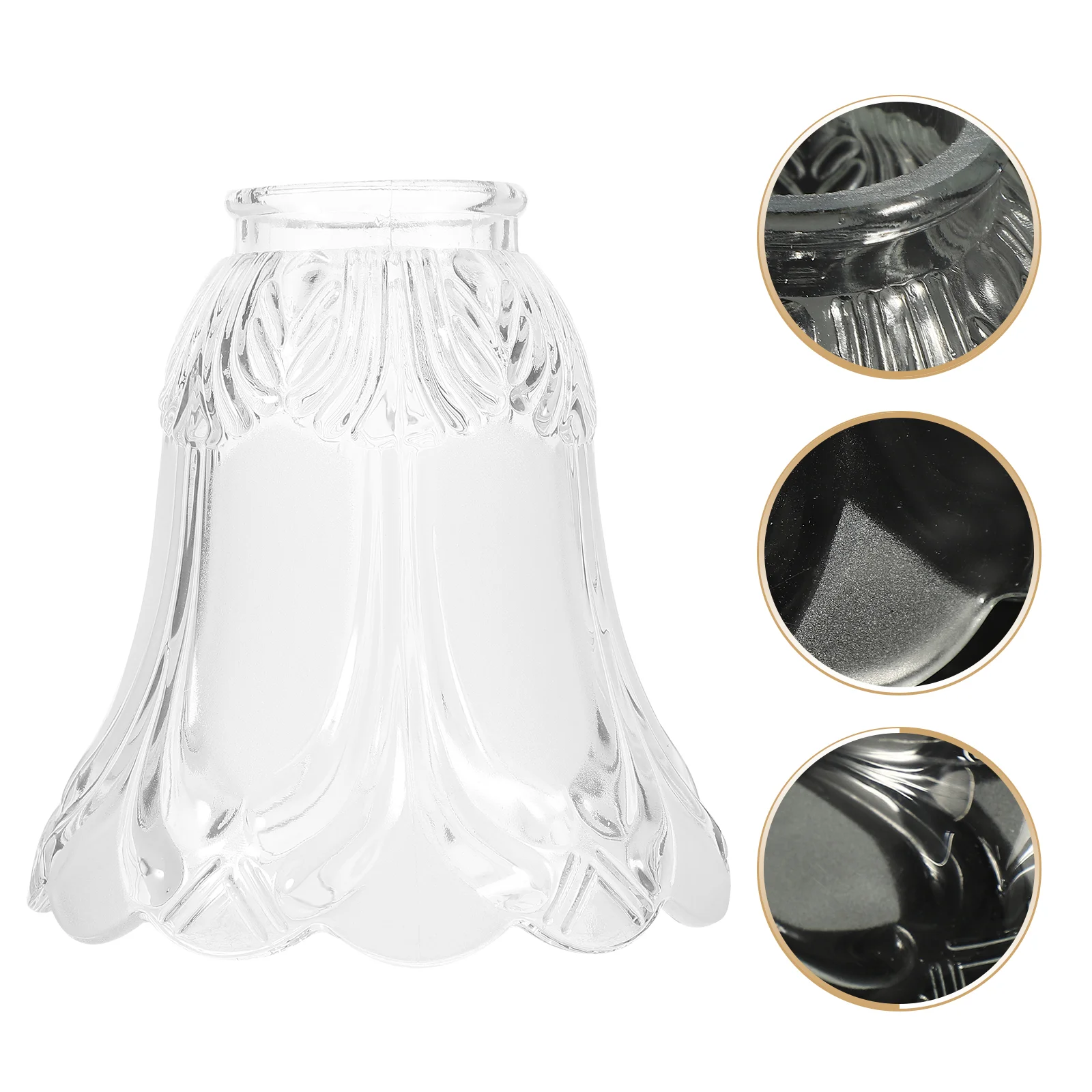 

4 Pcs Glass Lampshade Decorative Replacement Cover Light Household Chandelier Shades Ceiling