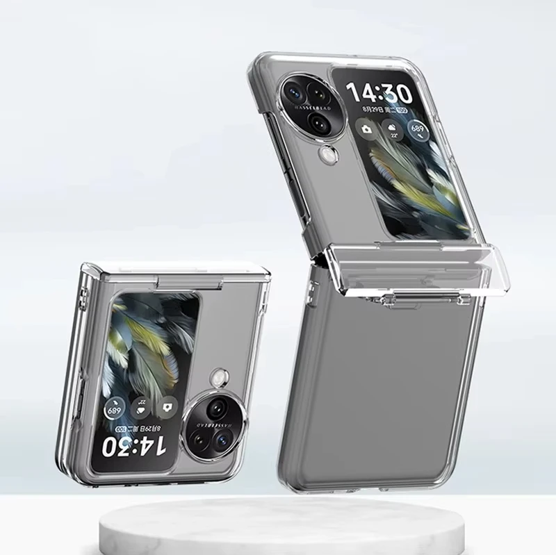 

Прозрачный ультратонкий чехол для телефона из ПК для OPPO Find N3, противоударный прозрачный чехол на заднюю панель OPPO Find N2 Flip FindN3, флип-чехлы