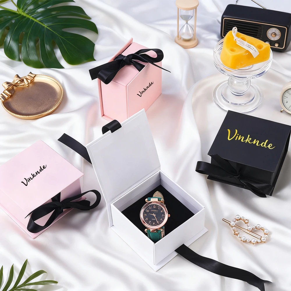 النساء السيدات الساعات والمجوهرات الفاخرة سوار صناديق التعبئة والتغليف شعار شخصي 50 قطعة حلقات القرط قلادة المنظم حالة السائبة