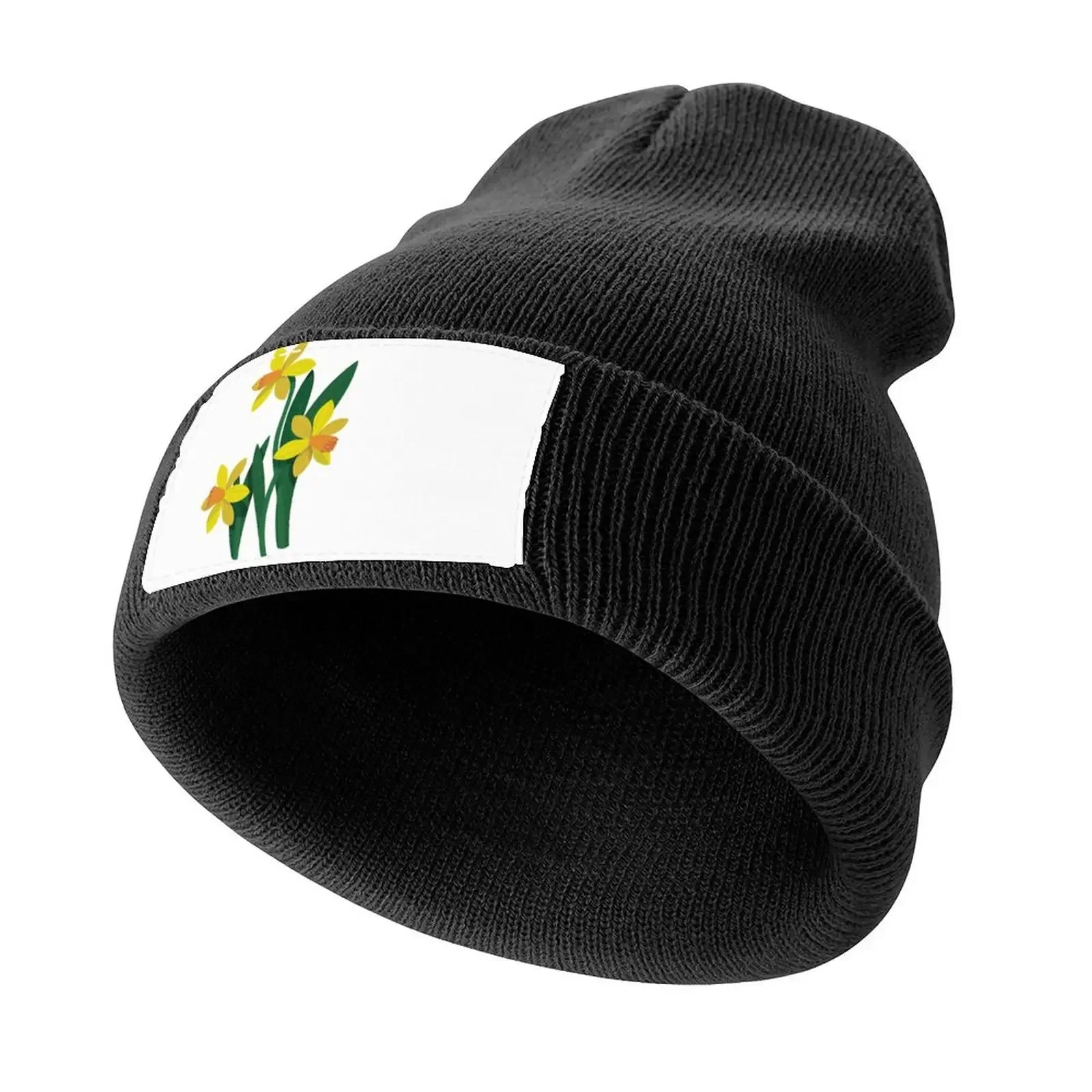 

Yellow Daffodils Knitted Cap Anime Golf Wear For Girls Men's