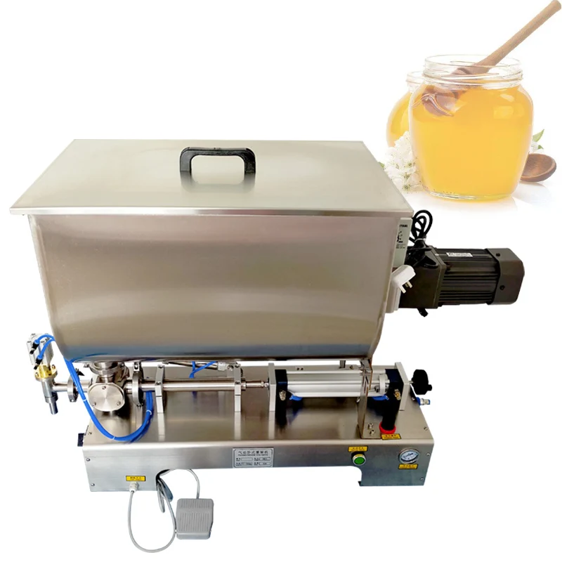 Pneumatic Filling Machine For Olive Oil Peanut Butter Ketchup Chili Sauce Mixing Quantitative Filling Machine