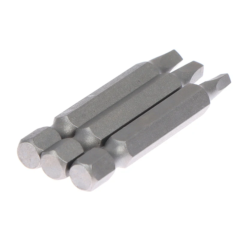 3Pcs 50/100mm SQ2 Square Head Driver Bit Screwdriver Bits Tool Set S2 Steel Screw Driver Bits For Repair Hand Tool Bit Kit